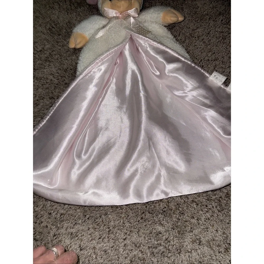 Gerber Sherpa & Satin Lamb Sheep Security‎ Blanket Lovey Large Size 24